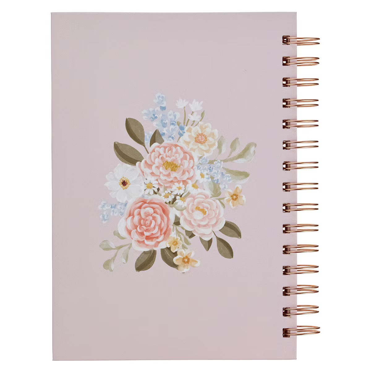 CAG JLW234 JOURNAL SPIRAL-BOUND PINK FLORAL STRENGTH & DIGNITY PROV. 31:25