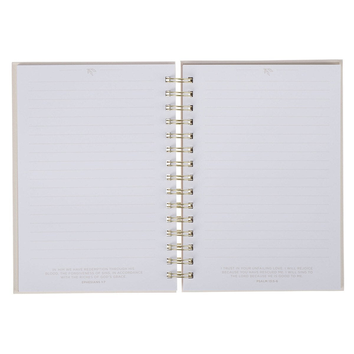 CAG JLW238 JOURNAL    SPIRAL-BOUND    IVORY    FLORAL EVERYTHING BEAUTIFUL ECC. 3:11
