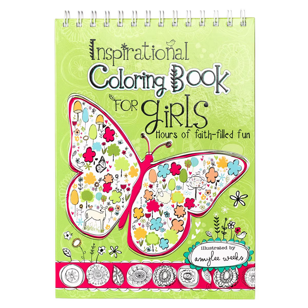 CAG KDS540 COLORING BOOK WIREBOUND INSPIRATIONAL FOR GIRLS