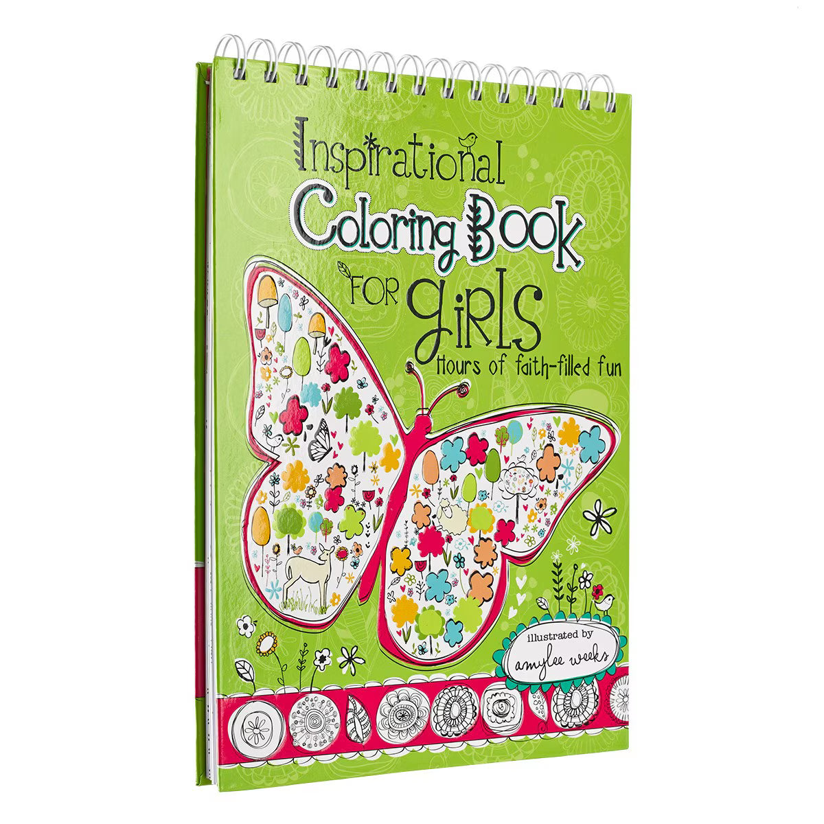 CAG KDS540 COLORING BOOK WIREBOUND INSPIRATIONAL FOR GIRLS