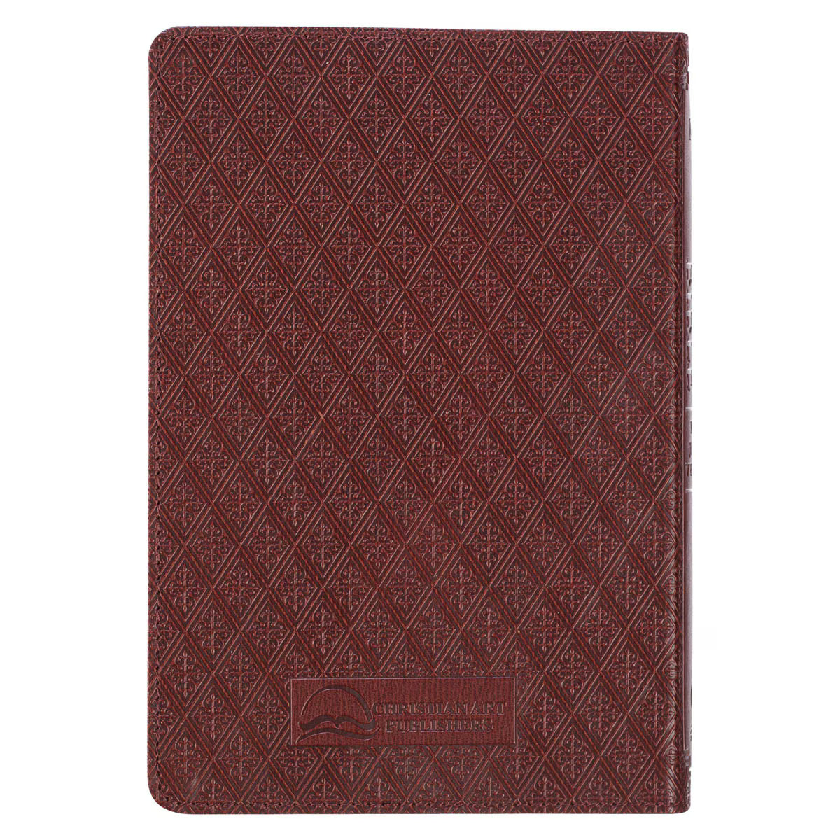 CAG KJV005 KJV BIBLE COMPACT FAUX LEATHER, SADDLE TAN