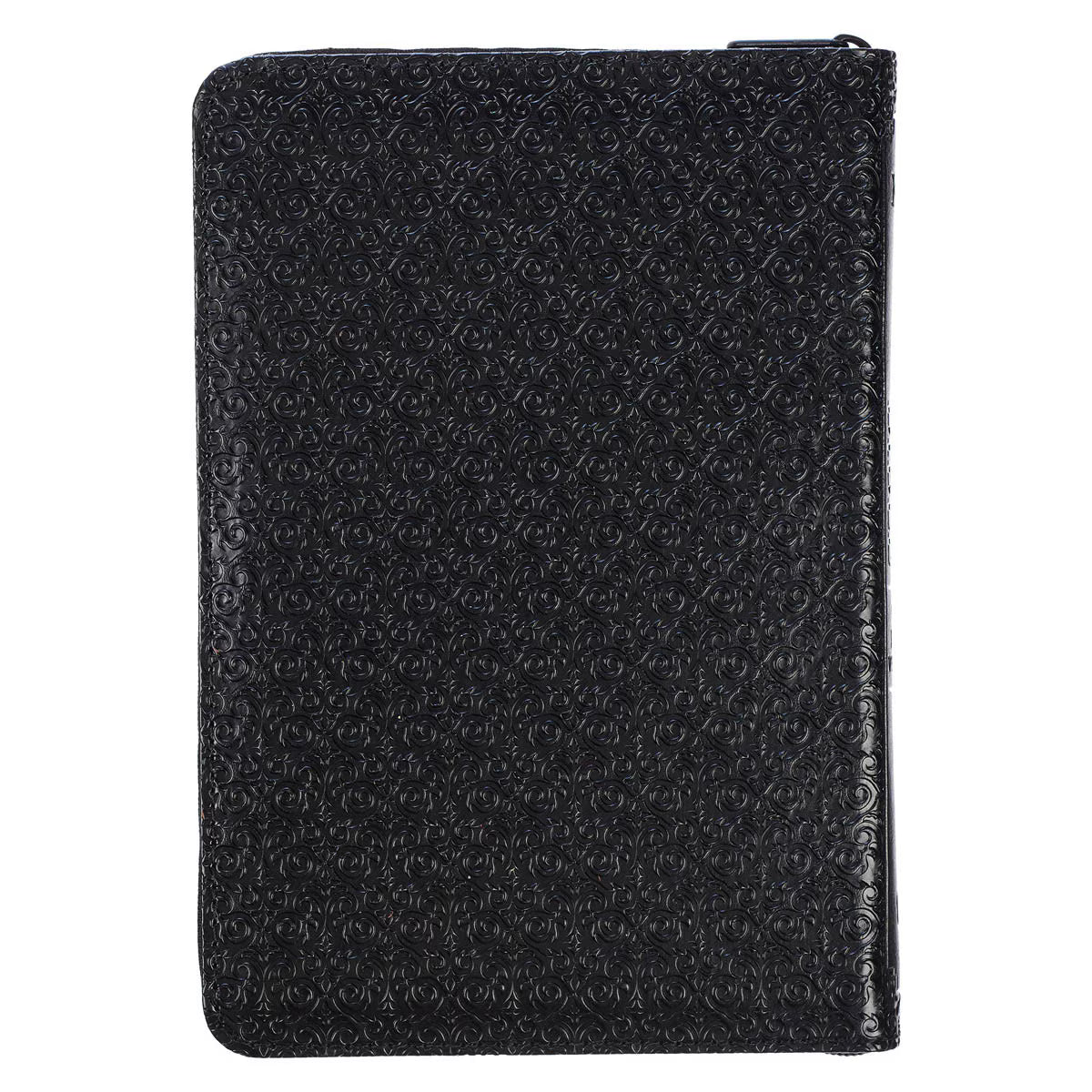 CAG KJV007 KJV  BIBLE  COMPACT  FAUX  LEATHER,  BLACK W/ZIPPER