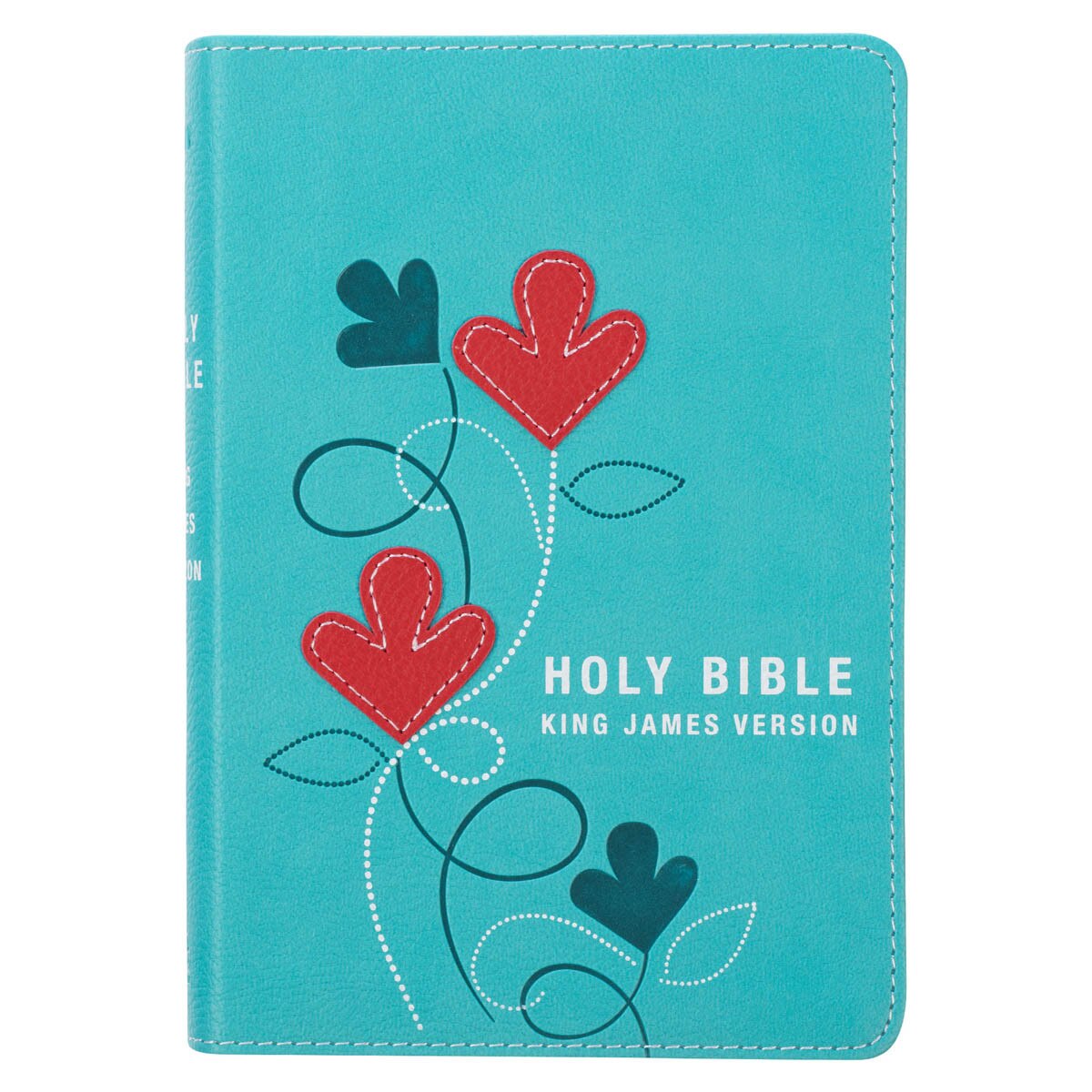 CAG KJV010 KJV   BIBLE   COMPACT   FAUX   LEATHER, TURQUOISE