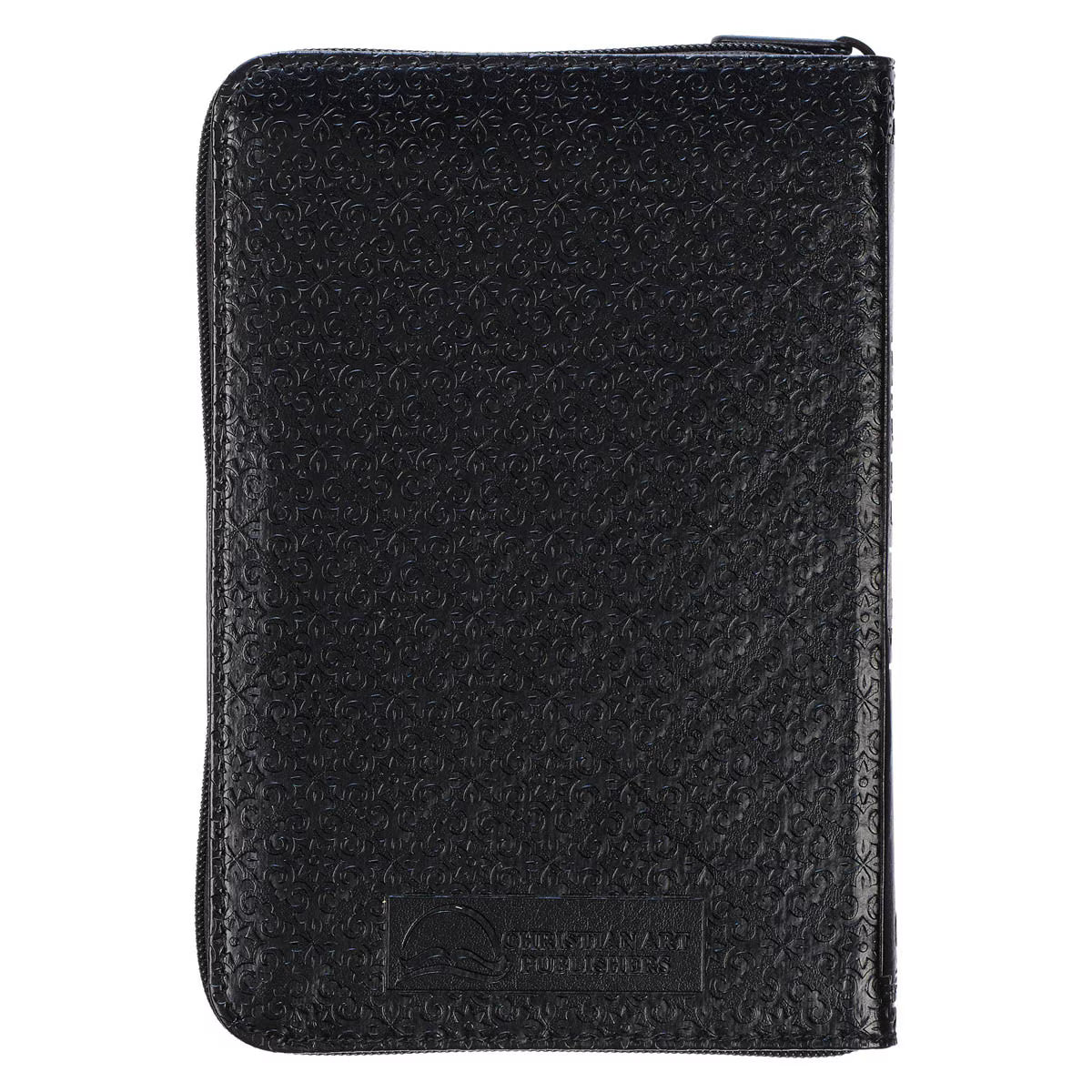 CAG KJV015 KJV BIBLE MINI POCKET FAUX LEATHER, BLACK W/ZIPPER