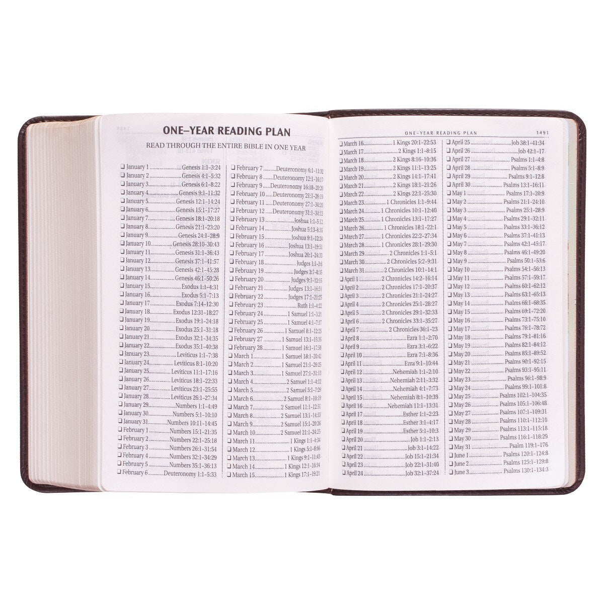 CAG KJV082 KJV BIBLE COMPACT LP FAUX LEATHER, DARK BROWN