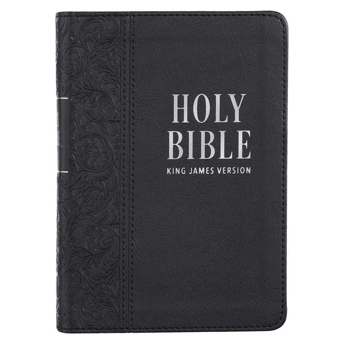CAG KJV131 KJV  BIBLE  COMPACT  LP  FAUX  LEATHER, BLACK