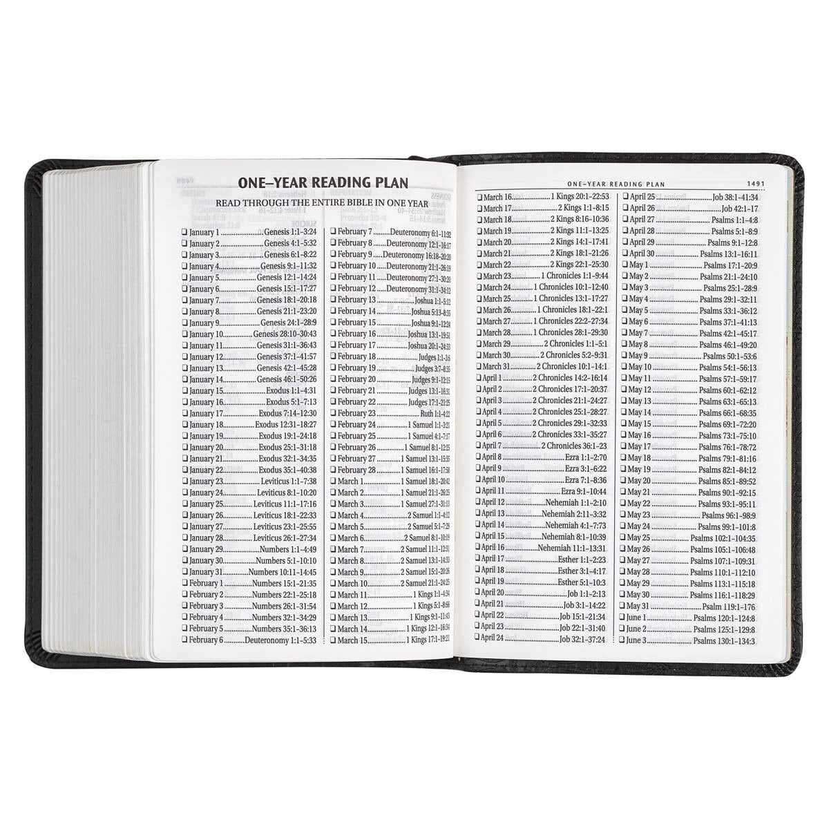 CAG KJV131 KJV  BIBLE  COMPACT  LP  FAUX  LEATHER, BLACK