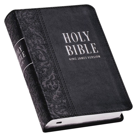 CAG KJV131 KJV  BIBLE  COMPACT  LP  FAUX  LEATHER, BLACK
