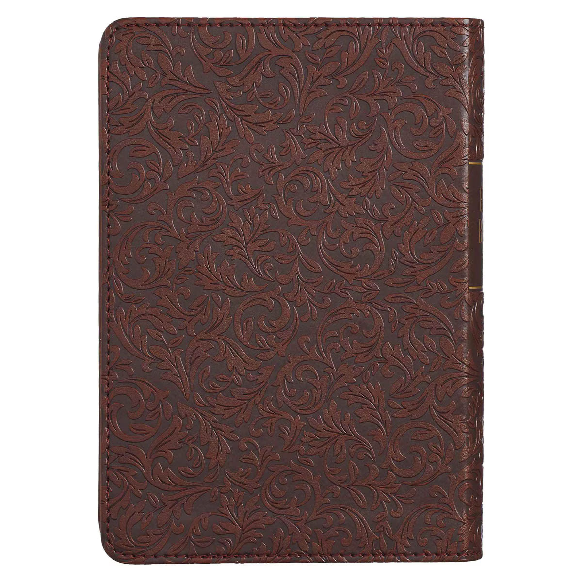 CAG KJV132 KJV  BIBLE  COMPACT  LP  FAUX  LEATHER, MEDIUM BROWN