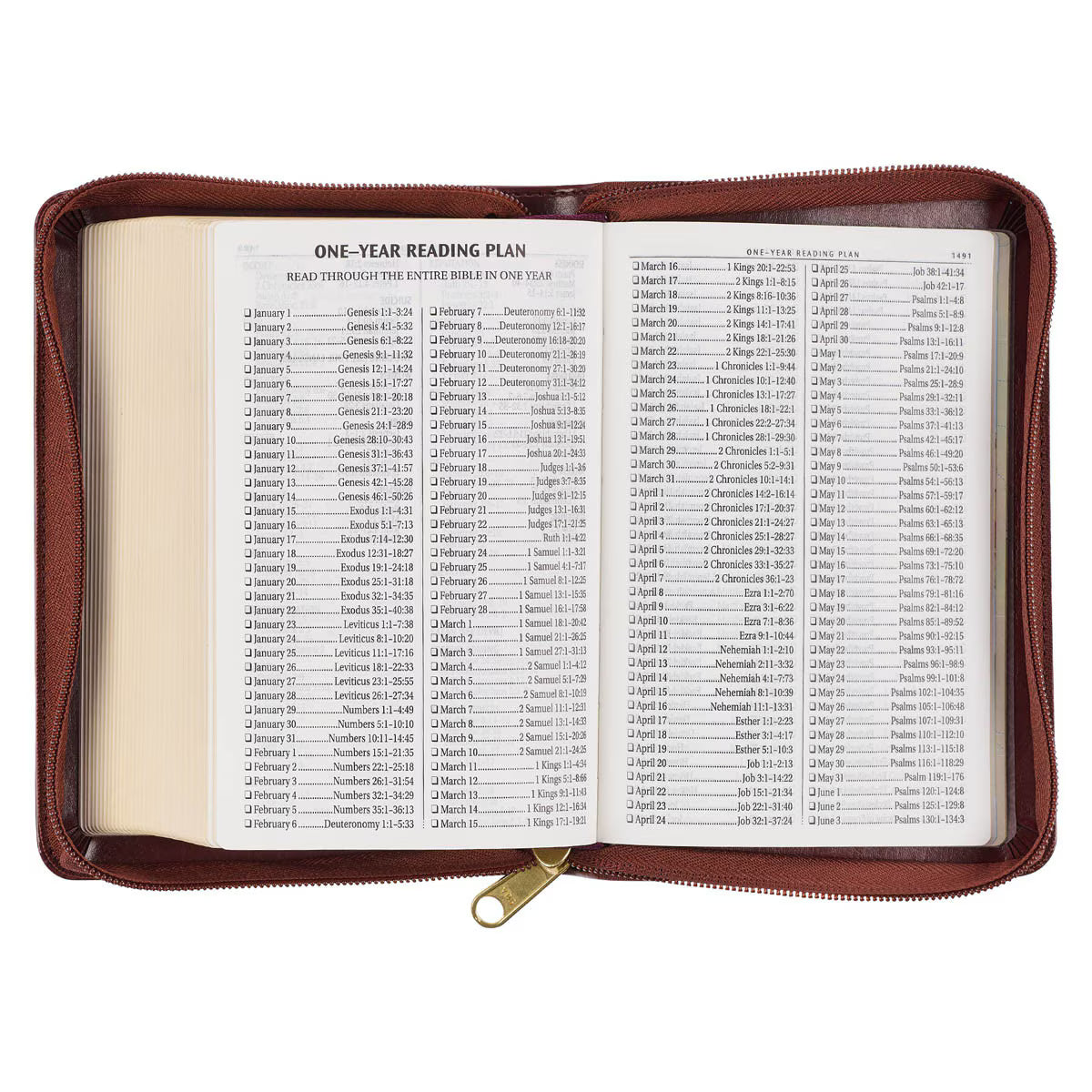 CAG KJV171 KJV  BIBLE  COMPACT  LP  FAUX  LEATHER, BURGUNDY W/ZIPPER