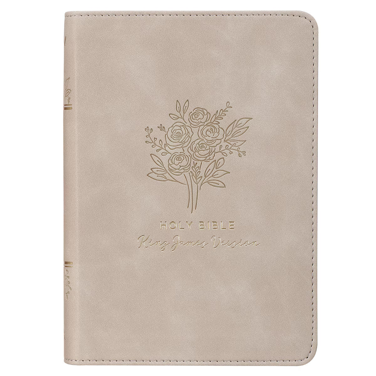 CAG KJV246 KJV BIBLE COMPACT FAUX LEATHER, TAUPE
