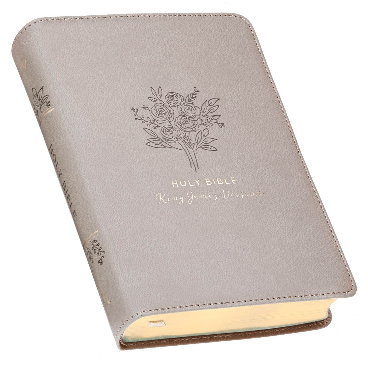 CAG KJV246 KJV BIBLE COMPACT FAUX LEATHER, TAUPE
