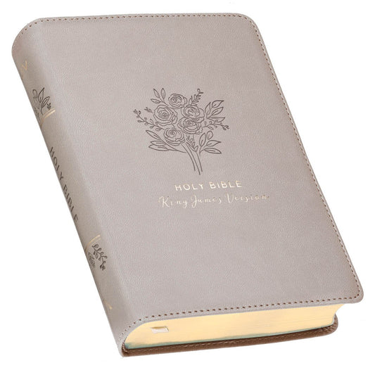 CAG KJV246 KJV BIBLE COMPACT FAUX LEATHER, TAUPE