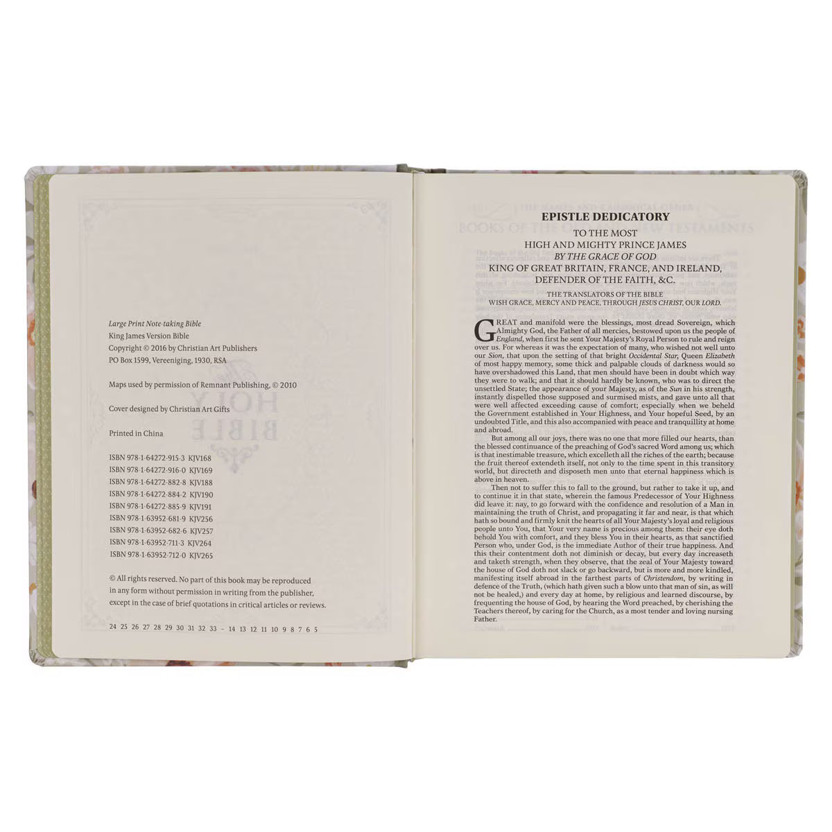 CAG KJV264 KJV LP NOTE-TAKING BIBLE LP HC YOUR WILL BE DONE LUKE 22:42
