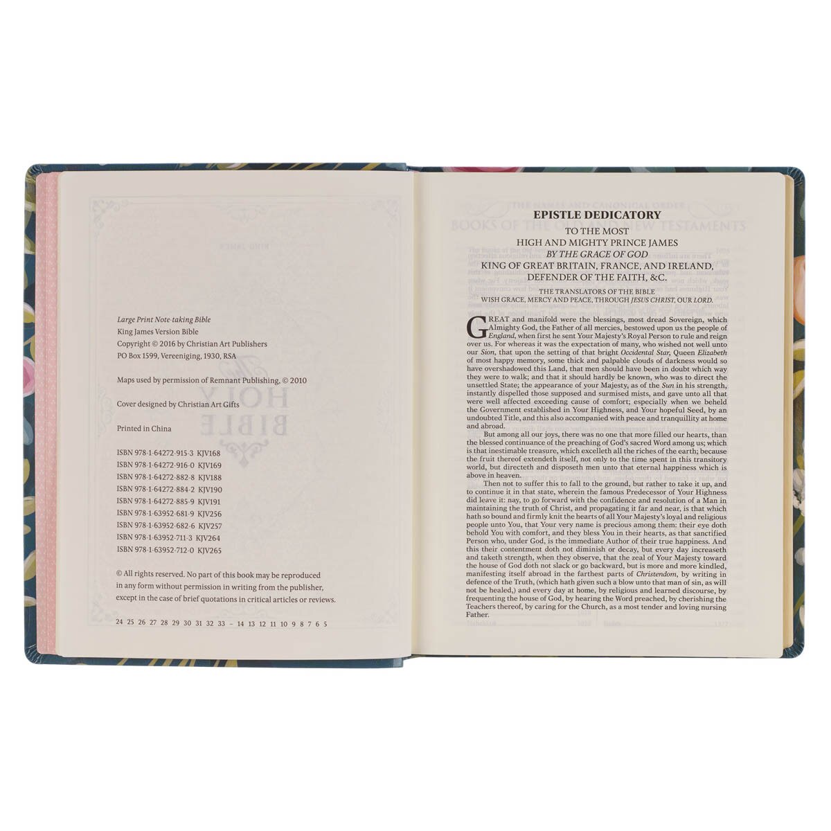 CAG KJV265 KJV LP NOTE-TAKING BIBLE LP FAUX LEATHER LOVE THE LORD MATT. 22:37