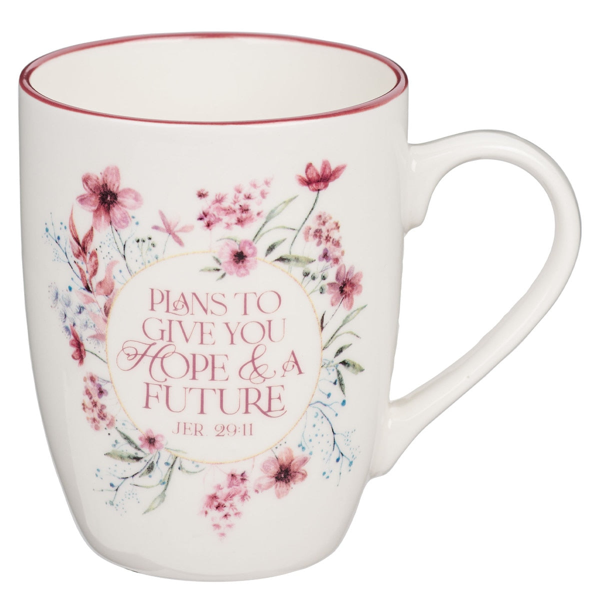CAG MUG1058 MUG MAROON WREATH PLANS JER. 29:11