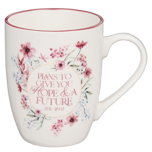CAG MUG1058 MUG MAROON WREATH PLANS JER. 29:11