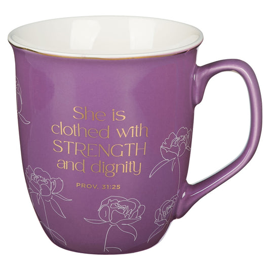CAG MUG1106 MUG PURPLE STRENGTH & DIGNITY PROV.
