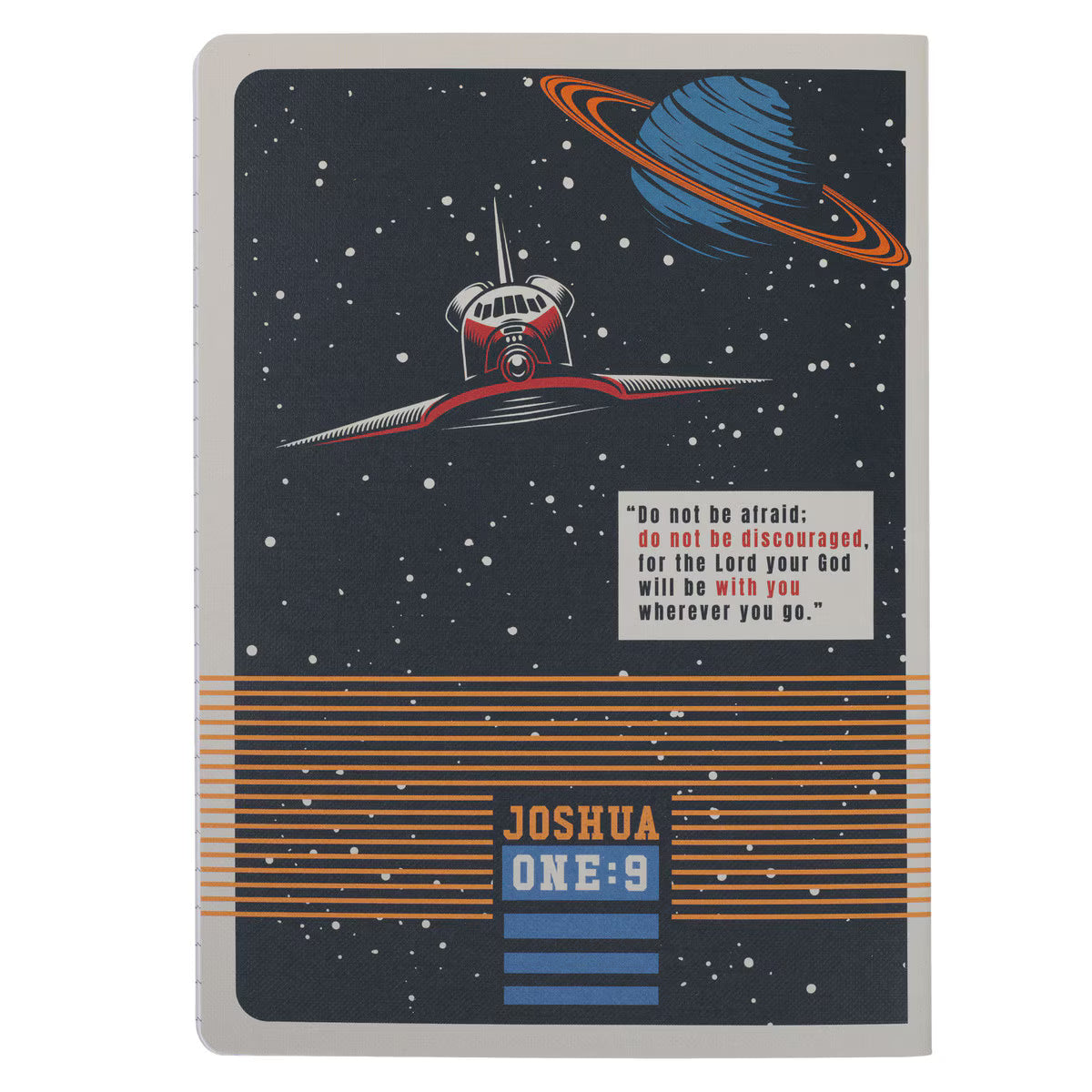 CAG NB062 NOTEBOOK LG BE STRONG AND COURAGEOUS JOSH. 1:9
