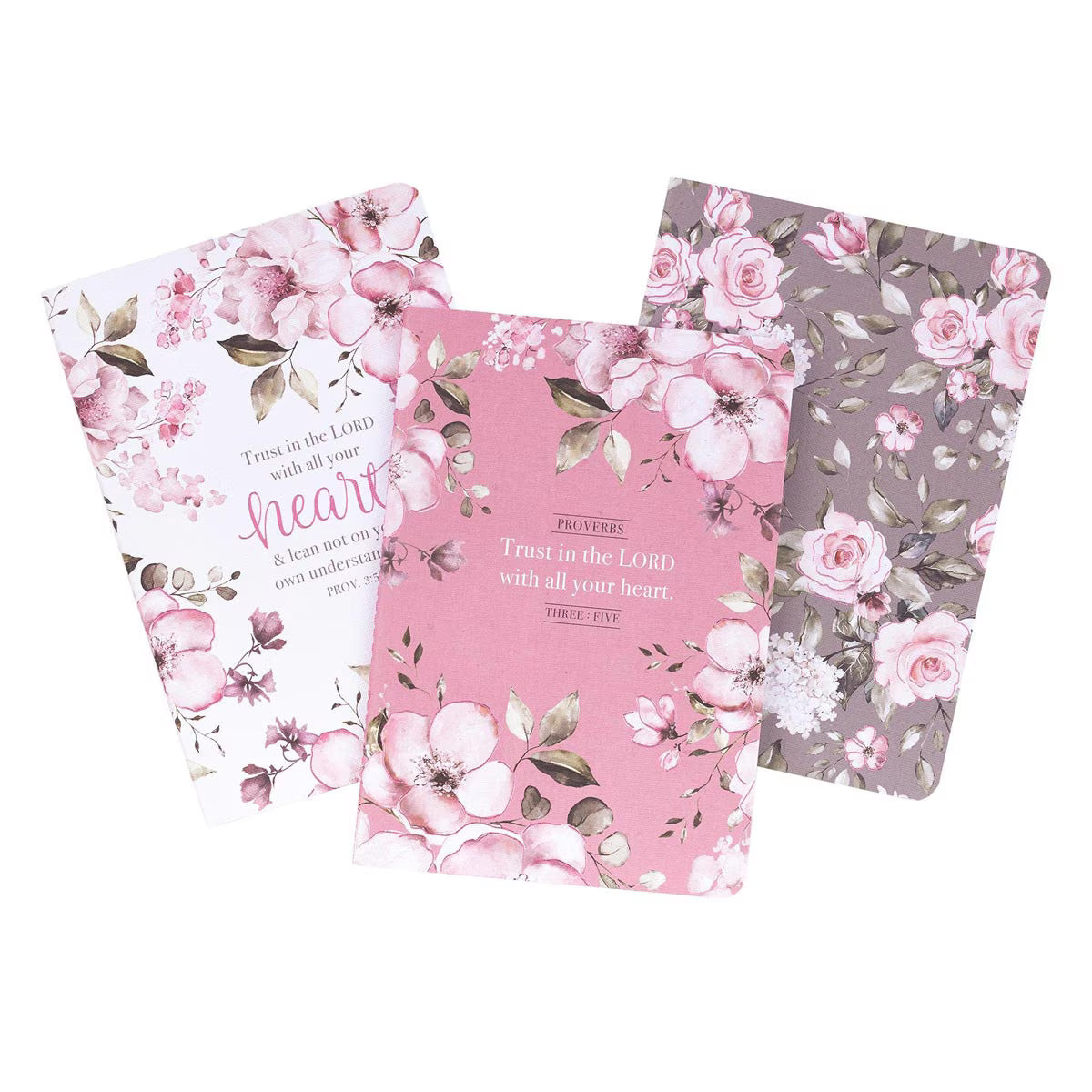 CAG NBS026 NOTEBOOK  SET  3PC  MD  PINK, WHITE  PROV. 3:5, GRAY