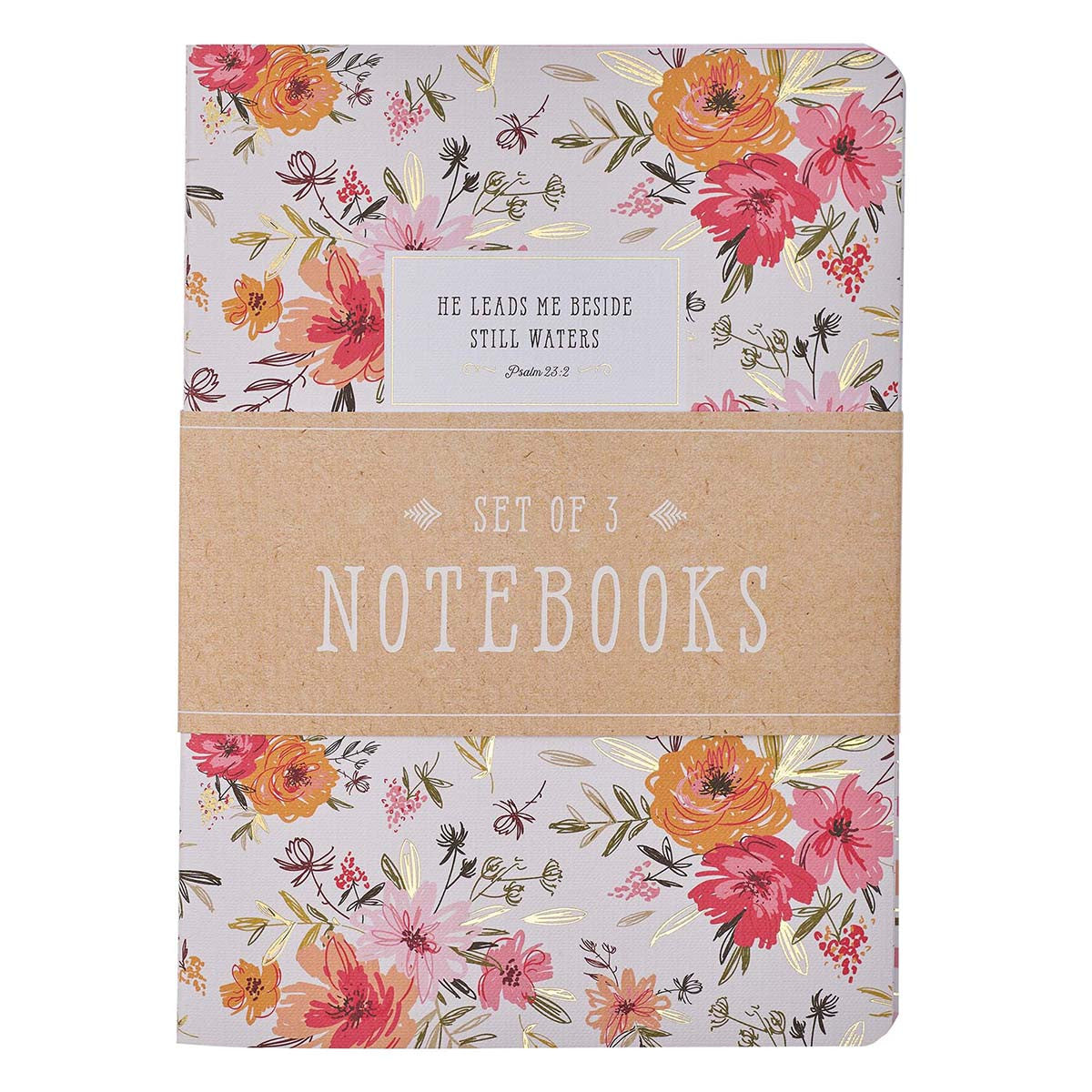 CAG NBS039 SET OF 3 NOTEBOOKS LG HE LEADS ME
