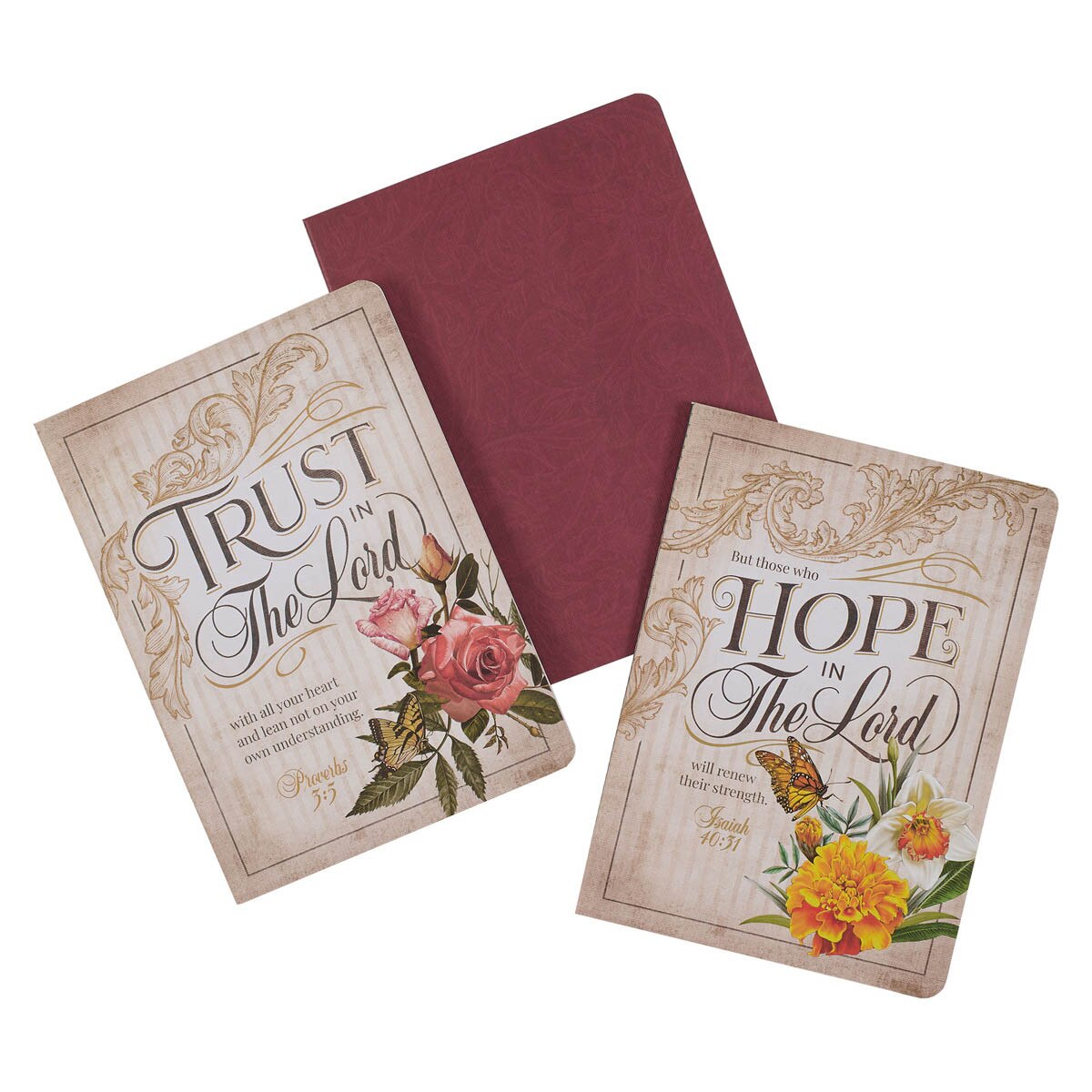 CAG NBS067 NOTEBOOK  SET  3PC  CREAM/RED  PROV. 3:5, RED/BLUE, CREAM/BLUE ISA. 40:31