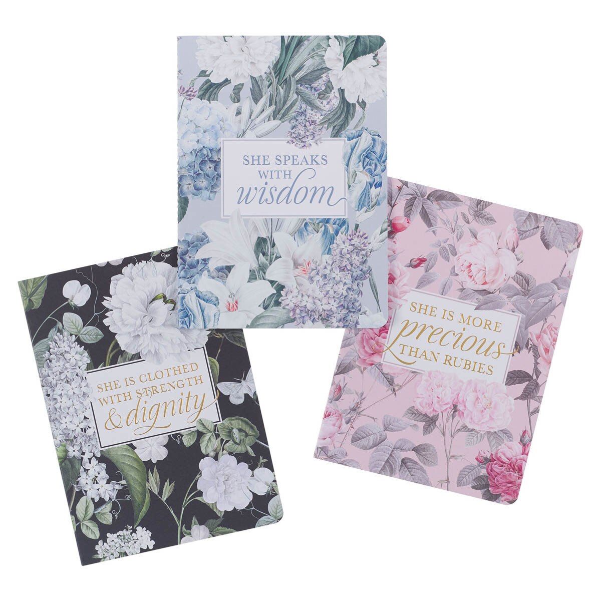 CAG NBS069 NOTEBOOK SET 3PC BLACK PROV. 31:25, PINK PROV. 31:10, BLUE PROV. 31:26
