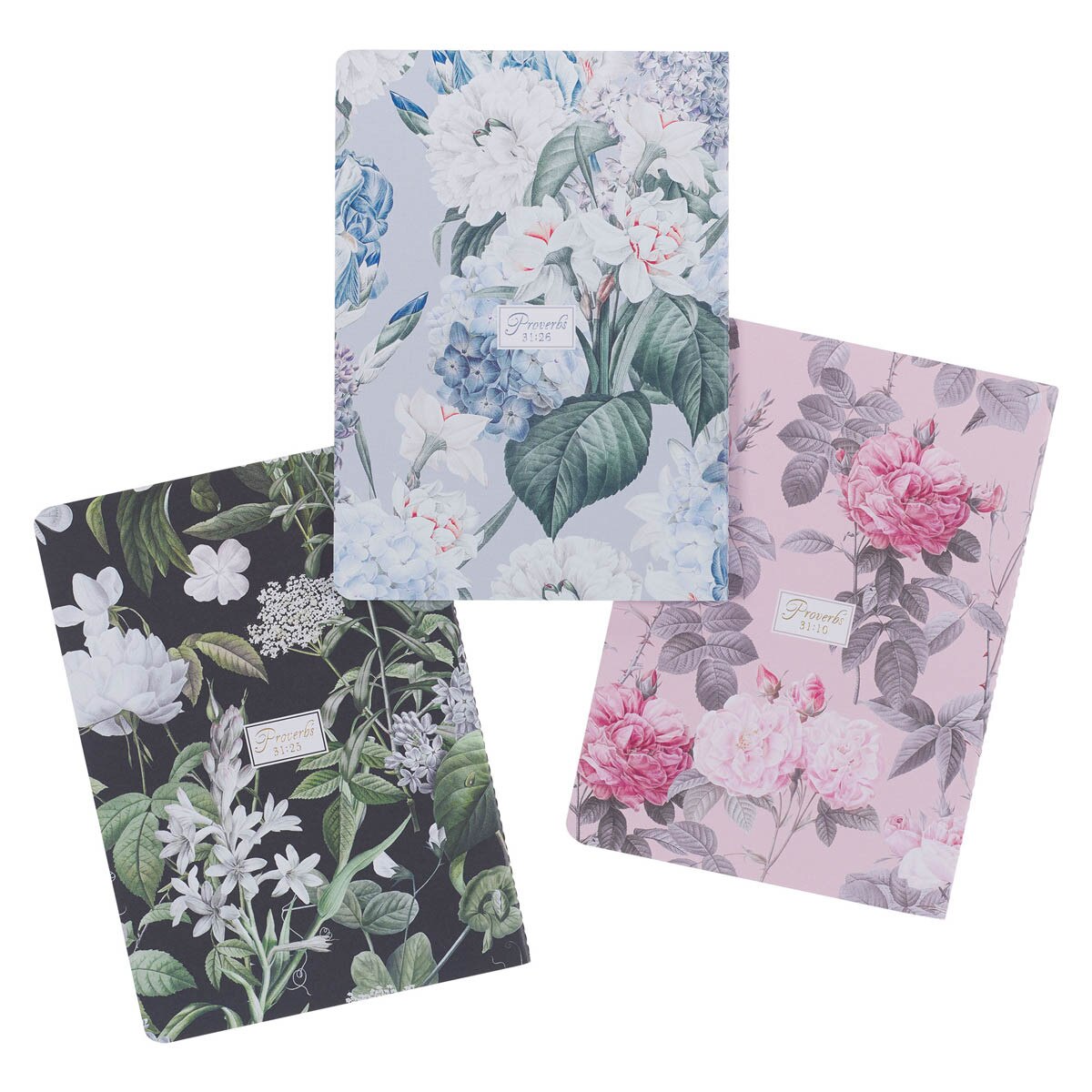 CAG NBS069 NOTEBOOK SET 3PC BLACK PROV. 31:25, PINK PROV. 31:10, BLUE PROV. 31:26