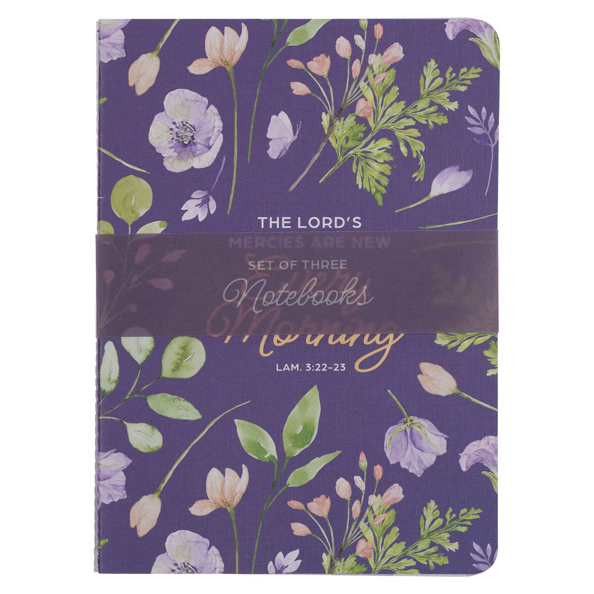 CAG NBS074 NOTEBOOK  SET  3  PC  LORD'S  MERCIES  LAM. 3:22-23
