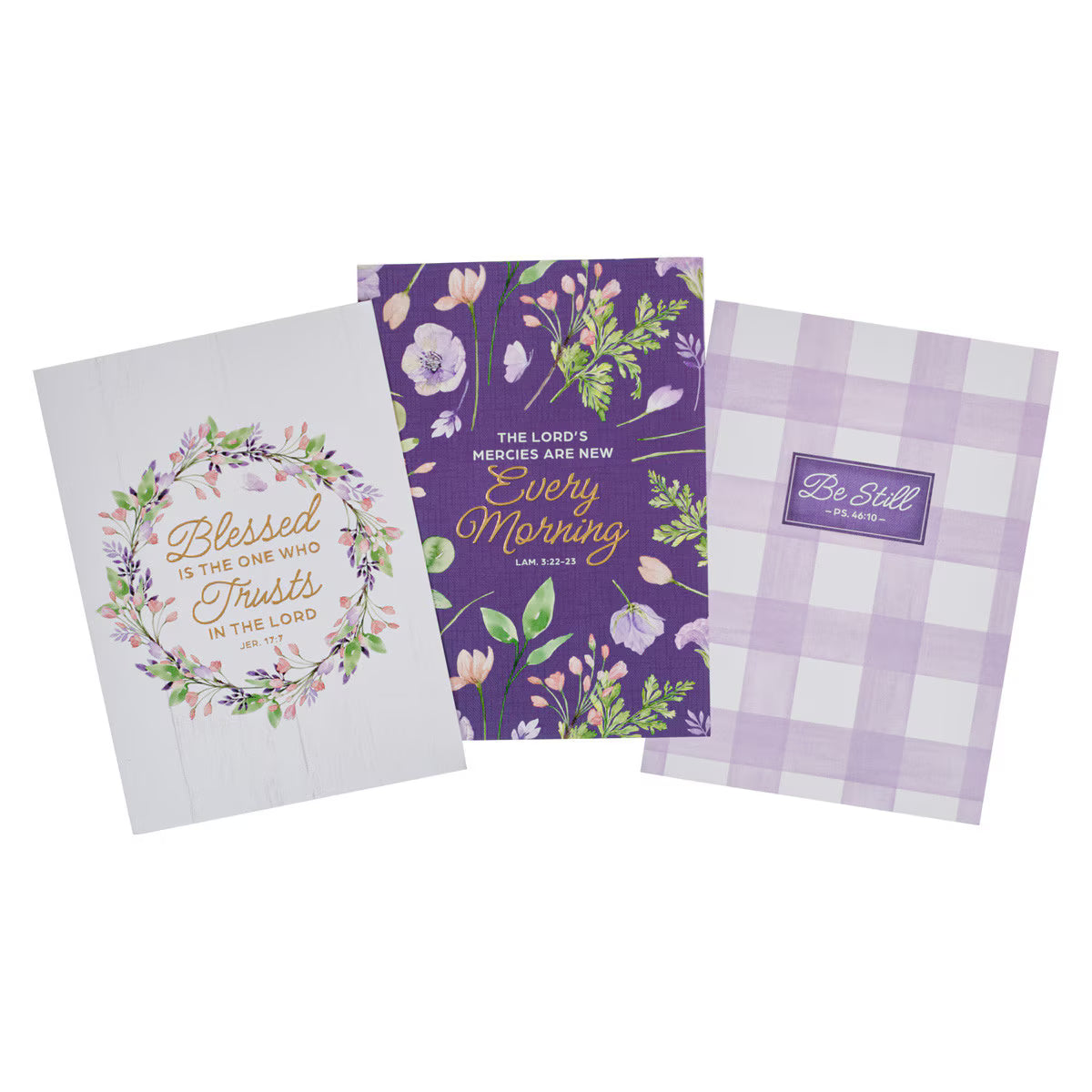 CAG NBS074 NOTEBOOK  SET  3  PC  LORD'S  MERCIES  LAM. 3:22-23