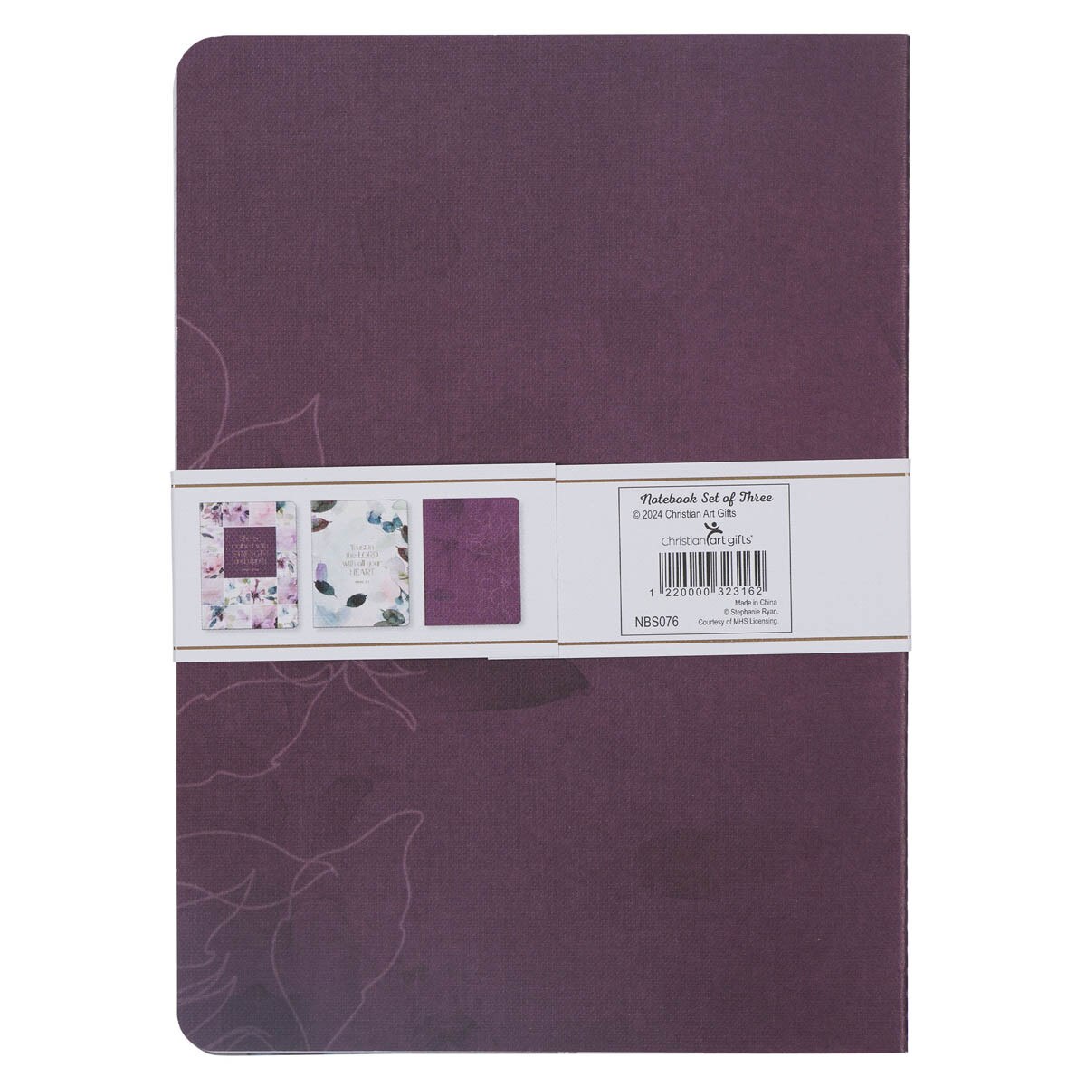 CAG NBS076 NOTEBOOK SET 3PC TRUST IN THE LORD PROV. 3:5