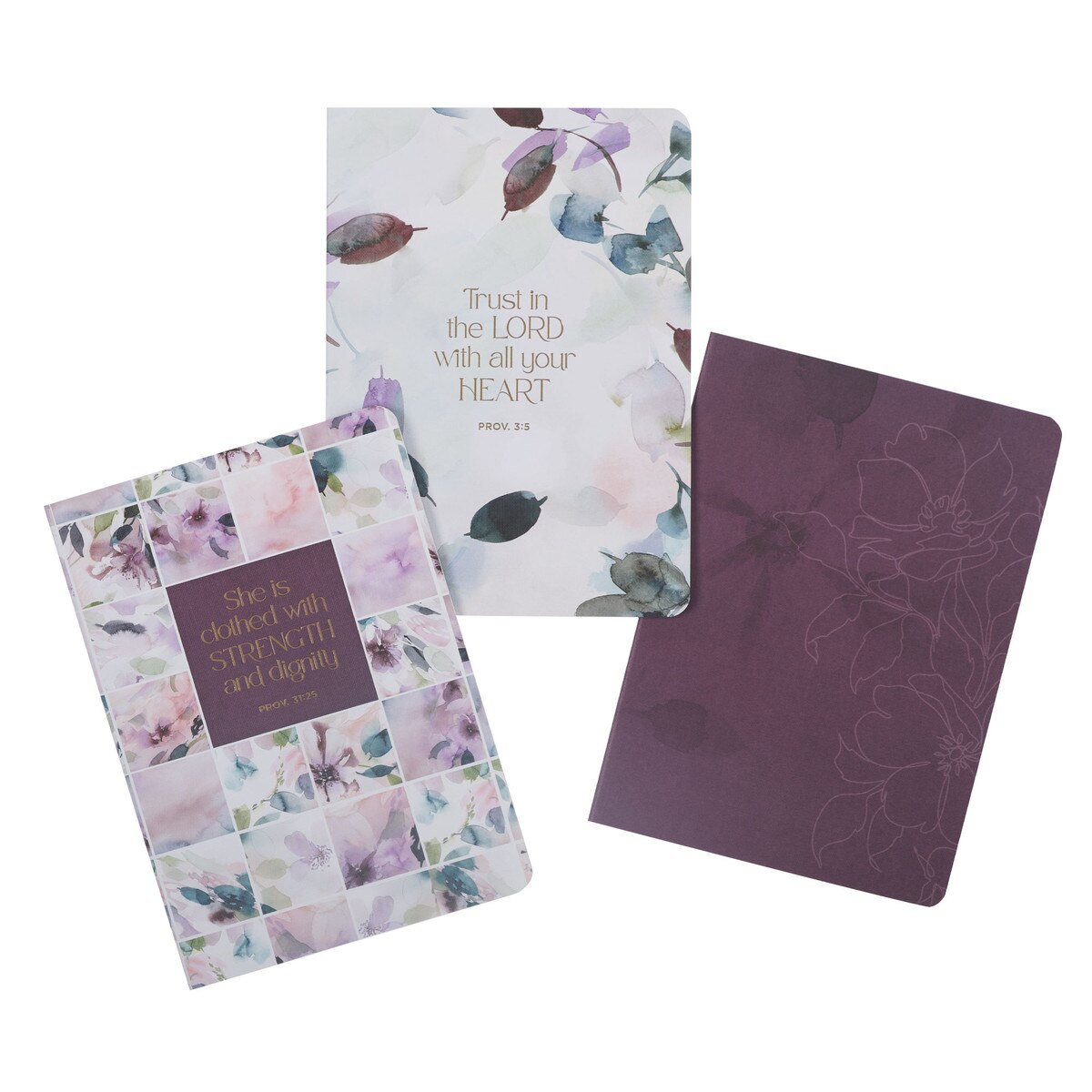 CAG NBS076 NOTEBOOK SET 3PC TRUST IN THE LORD PROV. 3:5