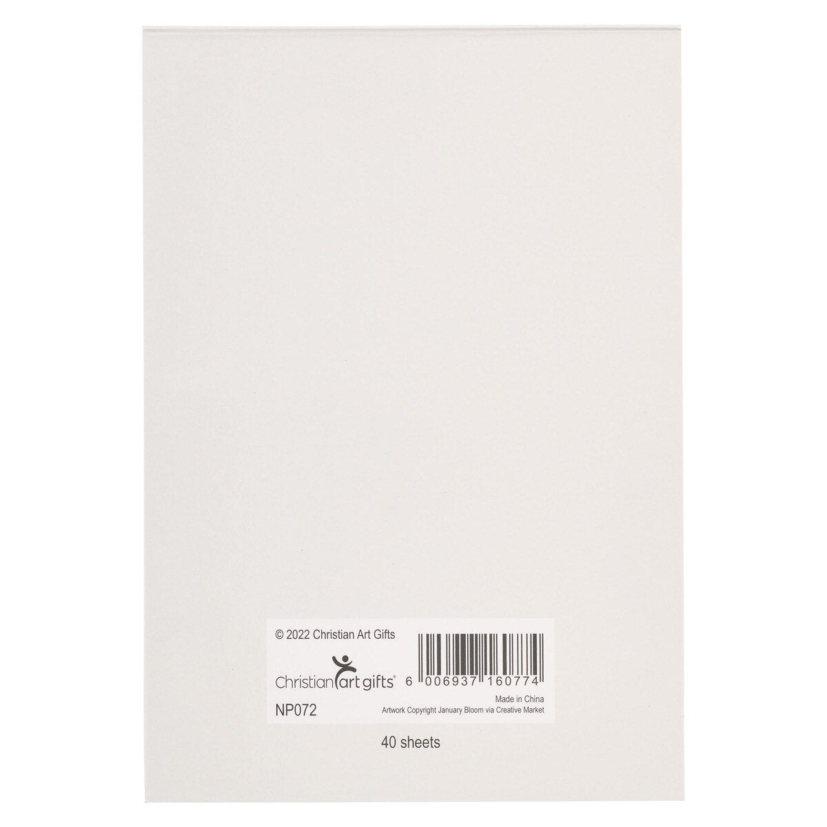 CAG NP072 EVERYTHING BEAUTIFUL ORANGE FLORAL NOTEPAD ECC 3:11