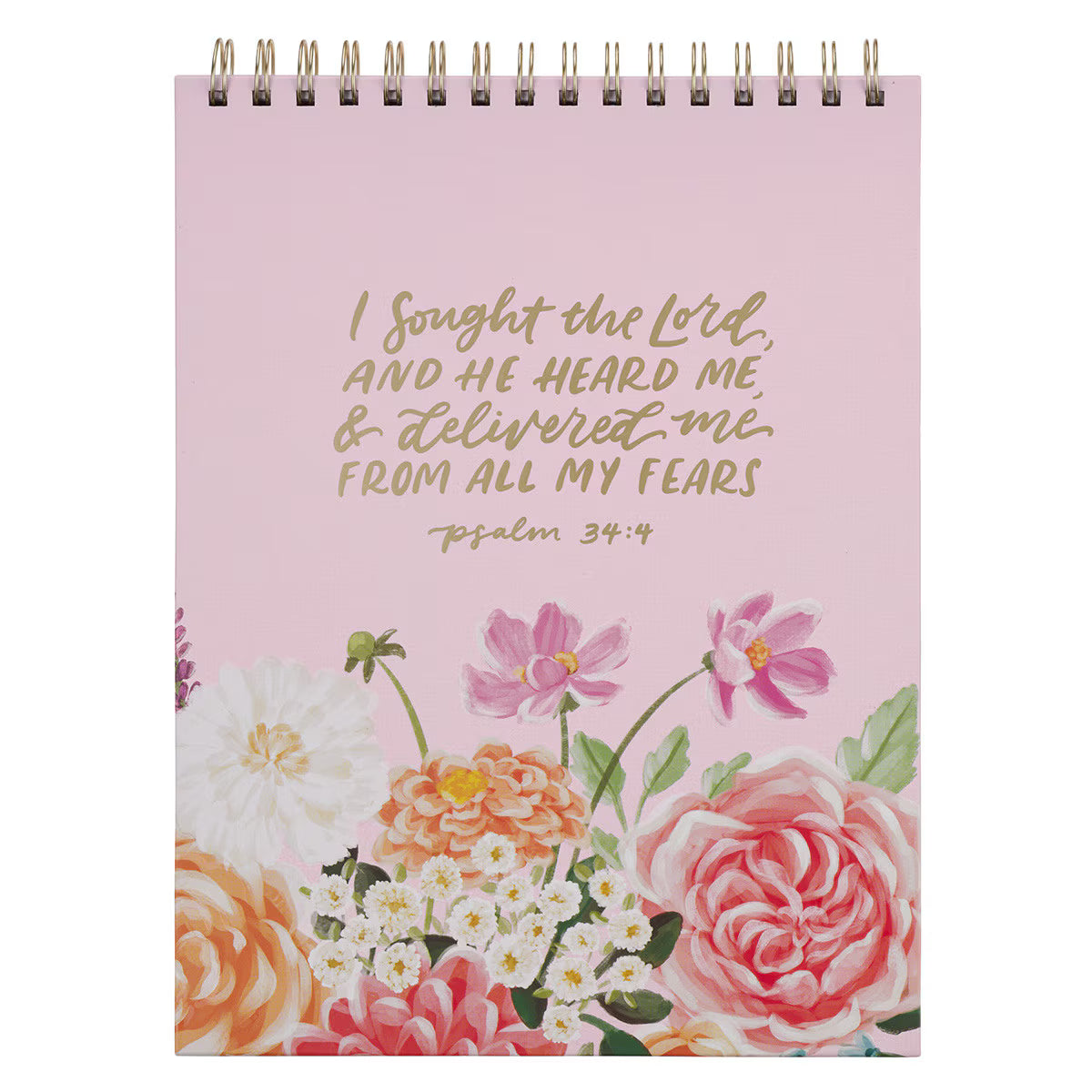 CAG NP087 SPIRAL-BOUND  NOTEPAD  I  SOUGHT  THE  LORD PS. 34:4