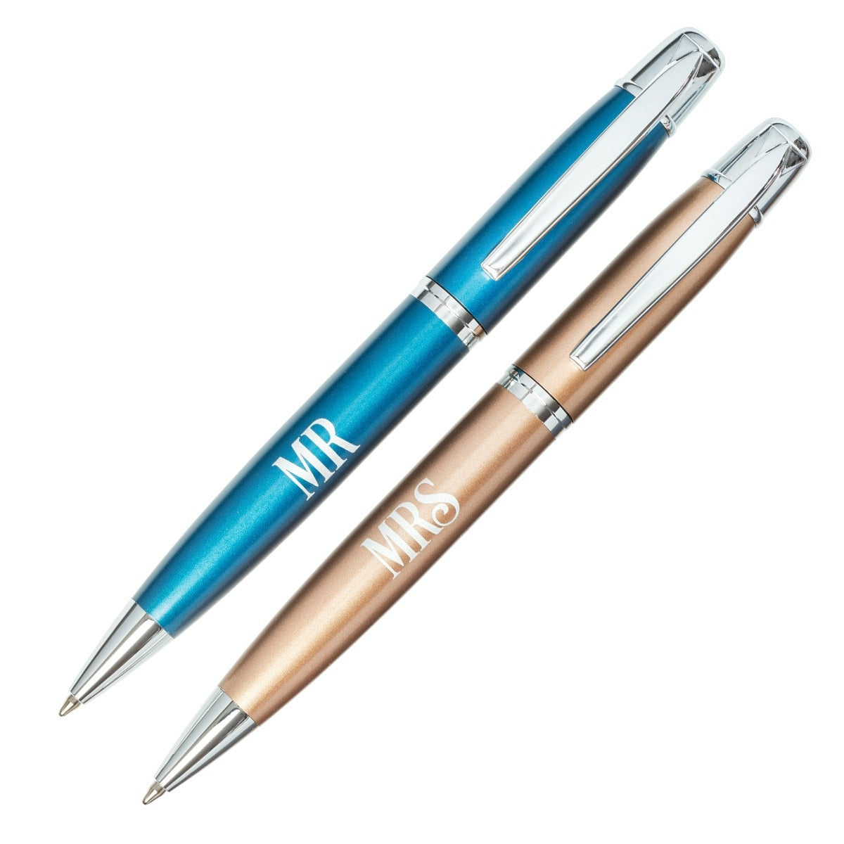 CAG PNST14 PEN SET IN GIFT BOX NAVY/COPPER MR. &MRS