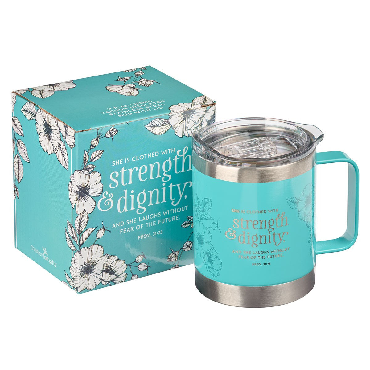 CAG SMUG214 SSTEEL TRAVEL DW MUG SM TURQ SHE IS