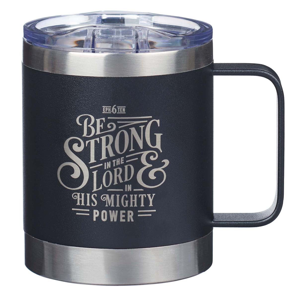 CAG SMUG219 SSTEEL TRAVEL DW MUG SM BLACK BE STRON
