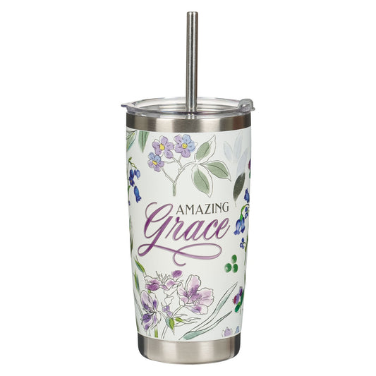 CAG SMUG275 TUMBLER W/STRAW SS PURPLE AMAZING GRA