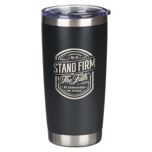 CAG SMUG278 TUMBLER SS BLACK STAND FIRM 1 COR. 16