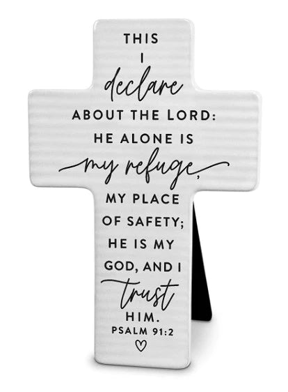 LCP 11454 CROSS CERAMIC HOH MY REFUGE