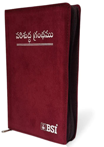 BSI TELUGU SEMI COMPACT VELVET GILT ZIP BURG