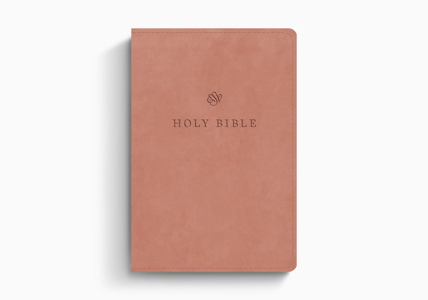 ESV LARGE PRINT COMPACT TT, BLUSH, RL