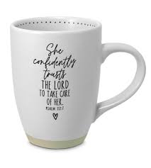LCP 18300 CERAMIC MUG MUG RAW BOTTOM SHE INSPIRE