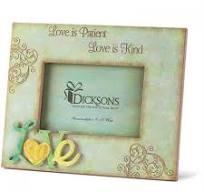 DIC PFR-130 RESIN PHOTO FRAME LOVE IS PATIENT