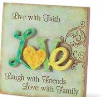 DIC PLQRTT-252 RESIN TT PLAQUE LOVE LIVE WITH FAITH