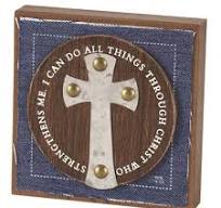 DIC PLQTTWM-1 TABLETOP PLAQUE 5X5 I CAN DO ALL THINGS