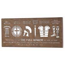 DIC WPLQM-16 WALL METAL PLAQUE ARMOR OF GOD