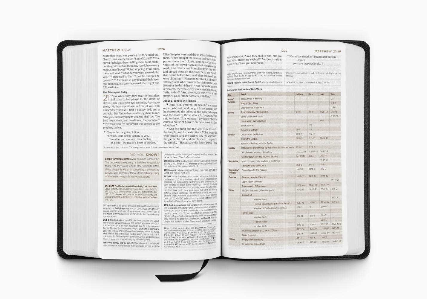 ESV STUDENT STUDY BIBLE (TT, BLACK)