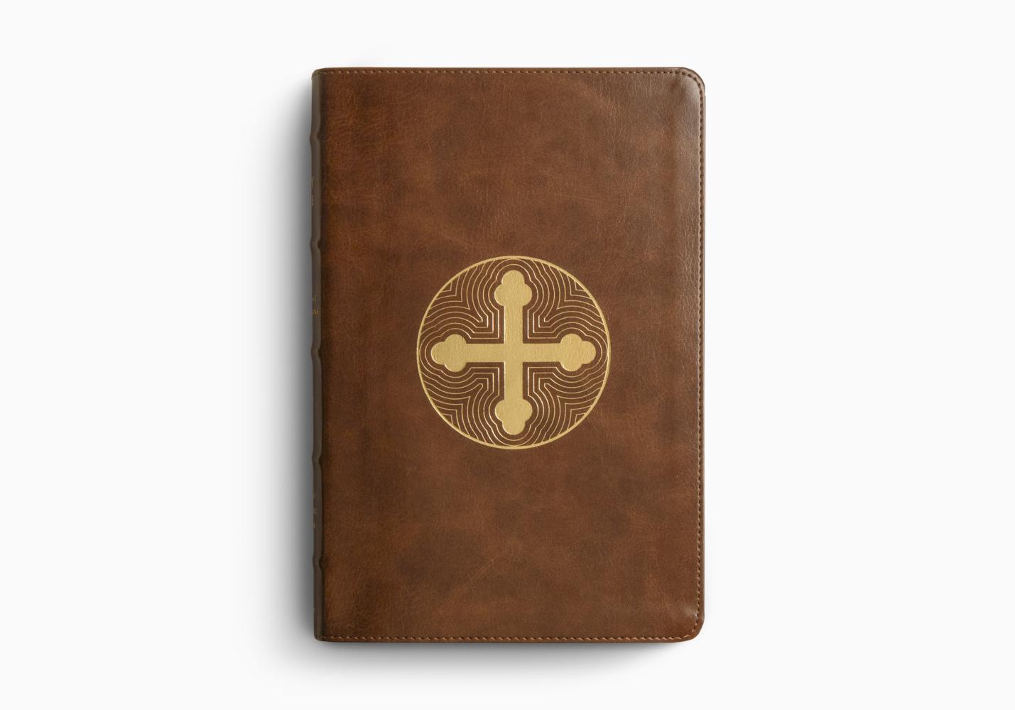 ESV BIBLE WITH CREEDS/CONFESSIONS TT, BROWN CRESS TREFOIL