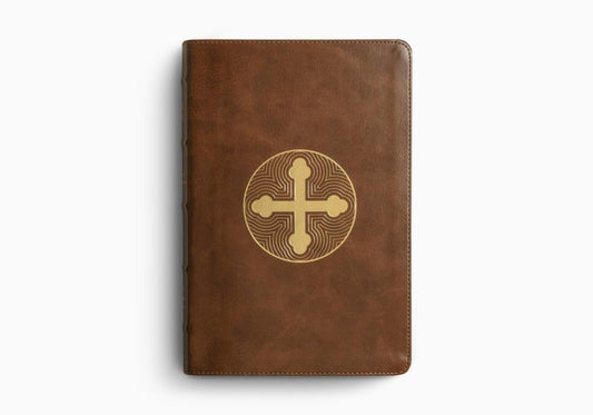 ESV BIBLE WITH CREEDS/CONFESSIONS TT, BROWN CRESS TREFOIL